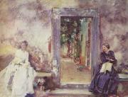John Singer Sargent The Garden Wall oil painting picture wholesale